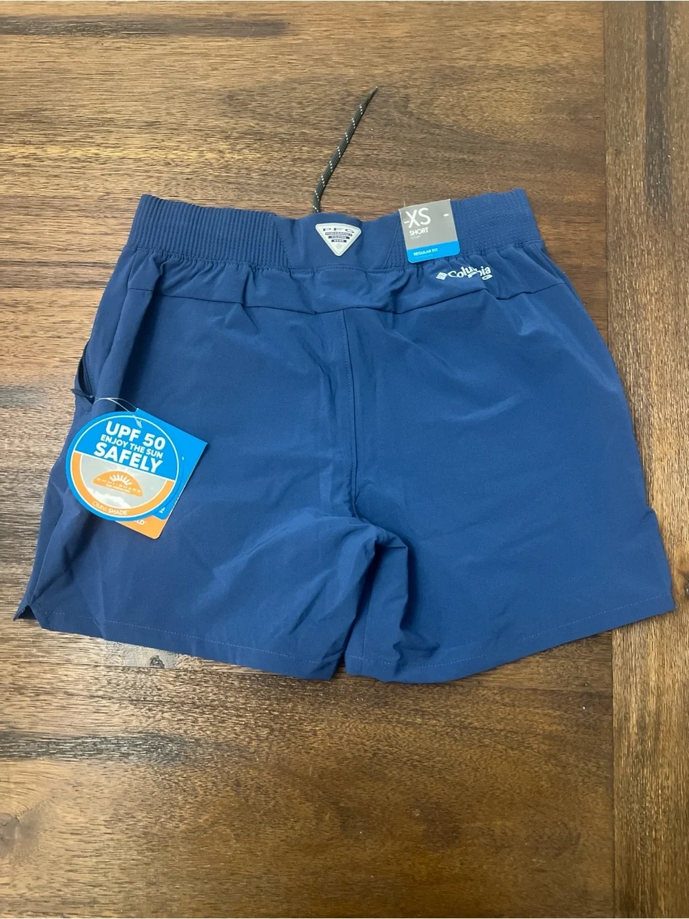Women's Navy Athletic Swim Shorts with UPF 50 new with tags